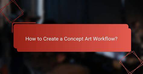 Concept art workflow diagram