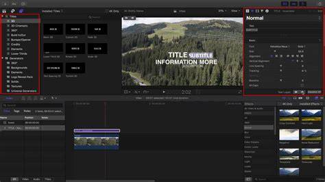 Animated text and titles in Final Cut Pro