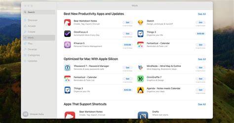 Mac App Store Pro Apps purchase workflow