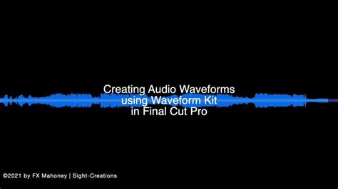 Final Cut Pro audio waveform overview
