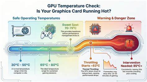 GPU temperature monitoring infographic
