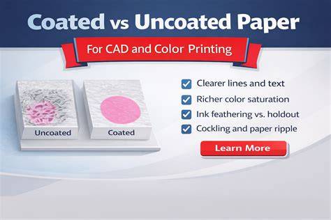 Coated vs uncoated paper gamut comparison