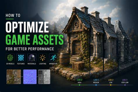 game asset optimization infographic