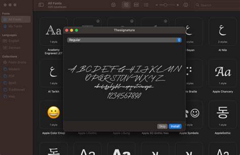 font installation mac and krita workflow