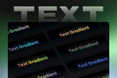 colorful text gradient technique