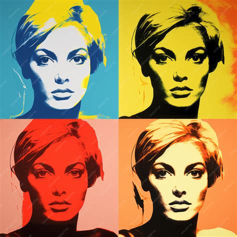 Warhol style portrait color palette (infographic)