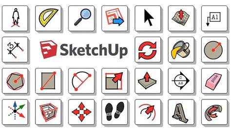 инфографика навигации SketchUp