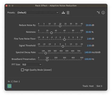 Audition noise reduction workflow visual guide