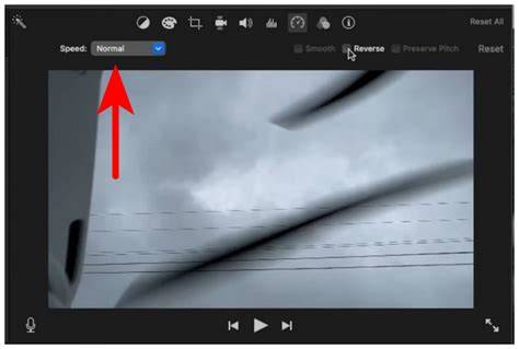 speed adjustments in iMovie