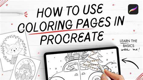 Procreate coloring workflow infographic