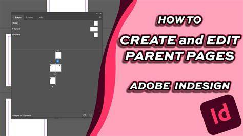 InDesign parent pages overview diagram