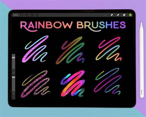 colorful procreate brushes and techniques