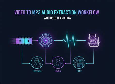 Audio extraction and video-to-audio workflow