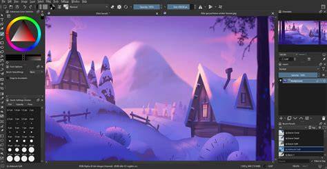 Krita photo editing capabilities infographic