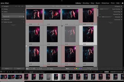 Lightroom shortcut grid view and develop panel layout