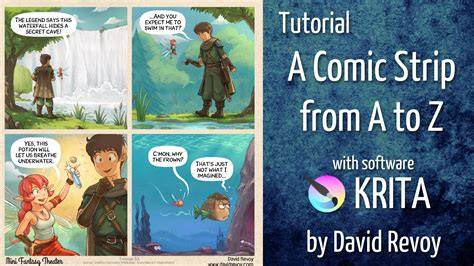 infographic: Krita comic workflow