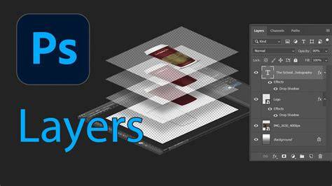 diagram of Photoshop layers and transparency workflow