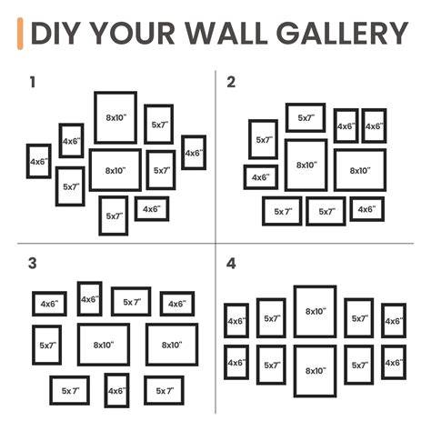 Display wall collage using Lil DaVinci frames