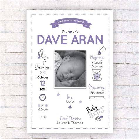 illustrated newborn poster and landmarks