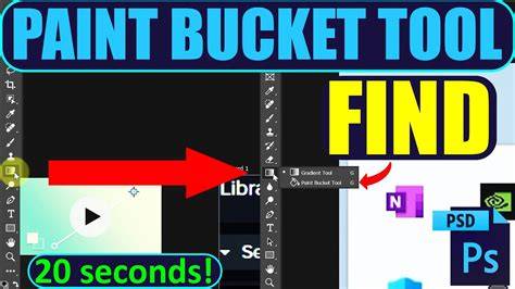 photoshop toolbar missing paint bucket restoration