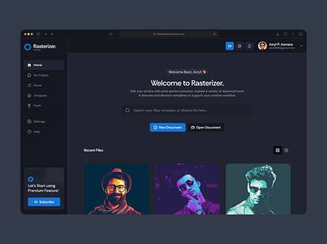 Android-friendly raster editor UI concepts