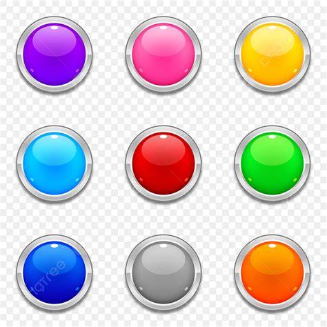 free psd glossy button set