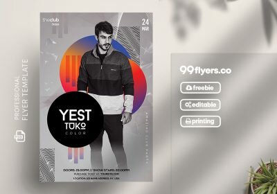 Artist Concert Free PSD Flyer Template