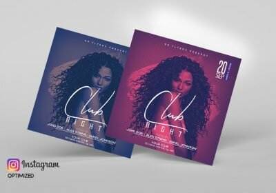 Club Night Free PSD Flyer Template