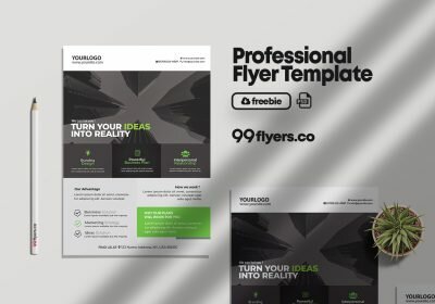 Corporate & Business Free PSD Flyer Template