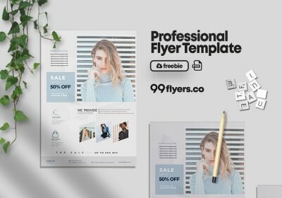 Fashion Sale Free PSD Flyer Template