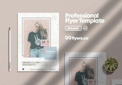 Fashion Week - Clean Free PSD Flyer Template
