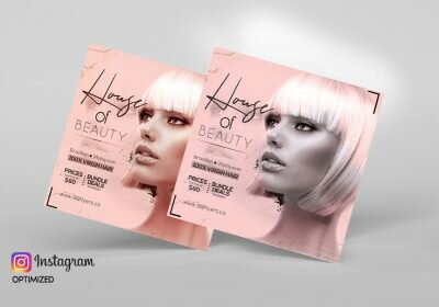 Hair Salon & Beauty Free PSD Flyer Template