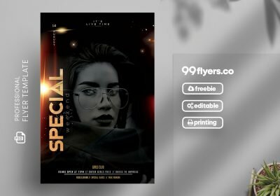 Special Weekend Free PSD Flyer Template