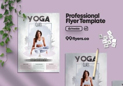 Yoga Day Free PSD Flyer Template
