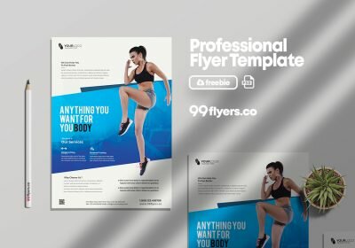 Clean Fitness Free Psd Flyer