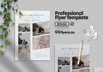 Wedding Photography Free PSD Flyer Template