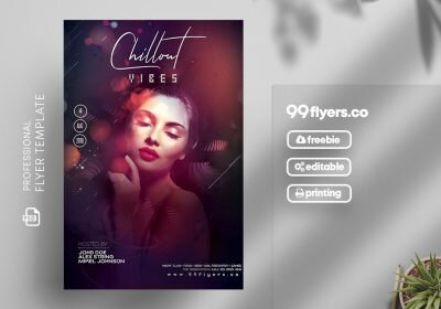Chill Out Vibe Party Free PSD Flyer Template
