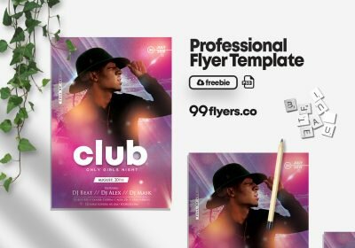 DJ Artist Event Free PSD Flyer Template