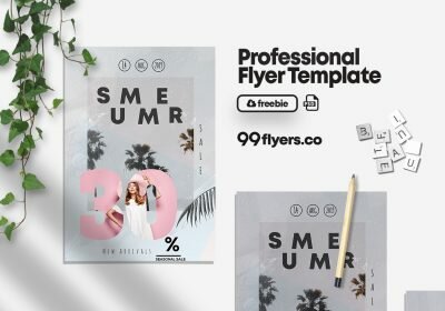 Summer Seasonal Sale Free PSD Flyer Template