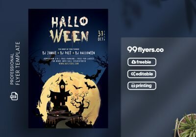 Halloween Event Free PSD Flyer Template