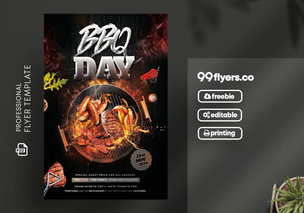 Black Friday Sale Free PSD Flyer Template