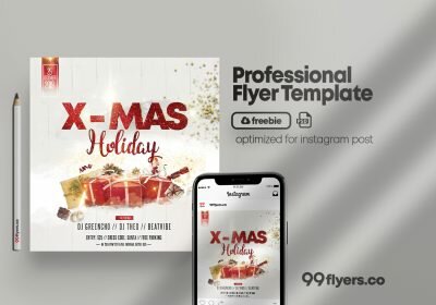 Christmas Event - Free PSD Flyer Template
