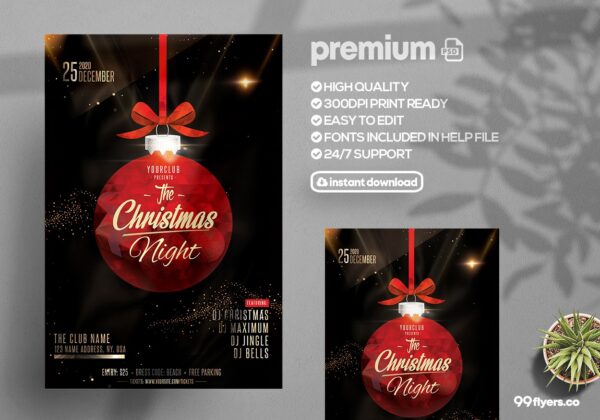 The Christmas Night - PSD Flyer Template