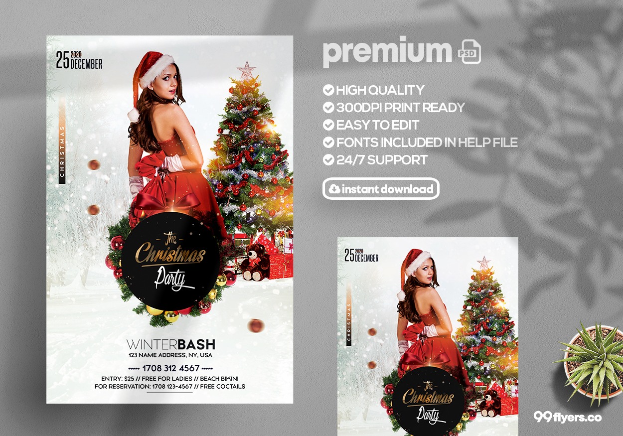 The Christmas Party - PSD Flyer Template - 99Flyers