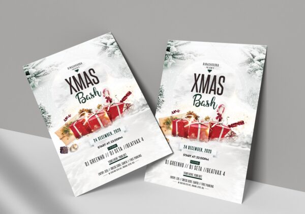 X-Mas Bash - PSD Flyer Template