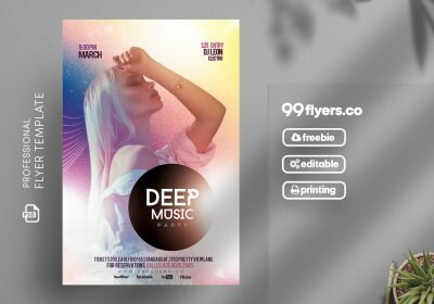 Creative Artist Events PSD Free Flyer Template