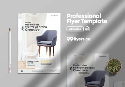 Minimalist Furniture Flyer Free PSD Template