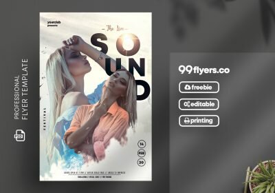 Vibe Events - Modern PSD Free Flyer Template