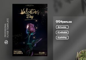 Valentines Day Free PSD Flyer Template