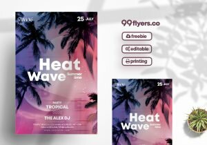 Summer Event Party – Free PSD Flyer Template
